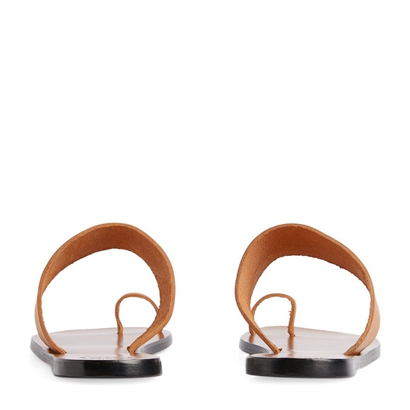 ATP Atelier BNWT NIB Astrid Leather Flat Sandals in Terra Brown - EU 38 - Picture 5 of 16